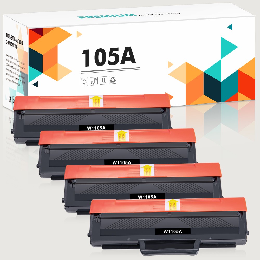 4PK 105A W1105A Toner Cartridge Fit For HP Laser MFP 135w 137fnw 107w Printer