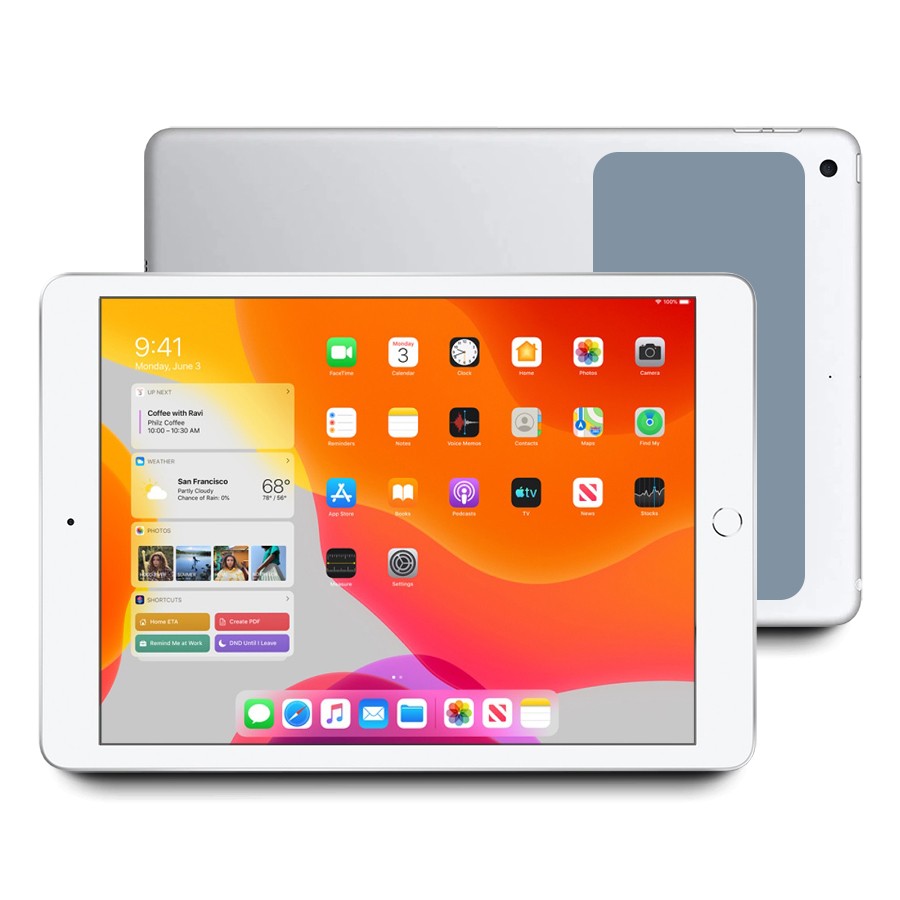 2019 Apple iPad 7 32GB WiFi Only 10.2" (Silver/Etching) A2197 - w/Year Warranty