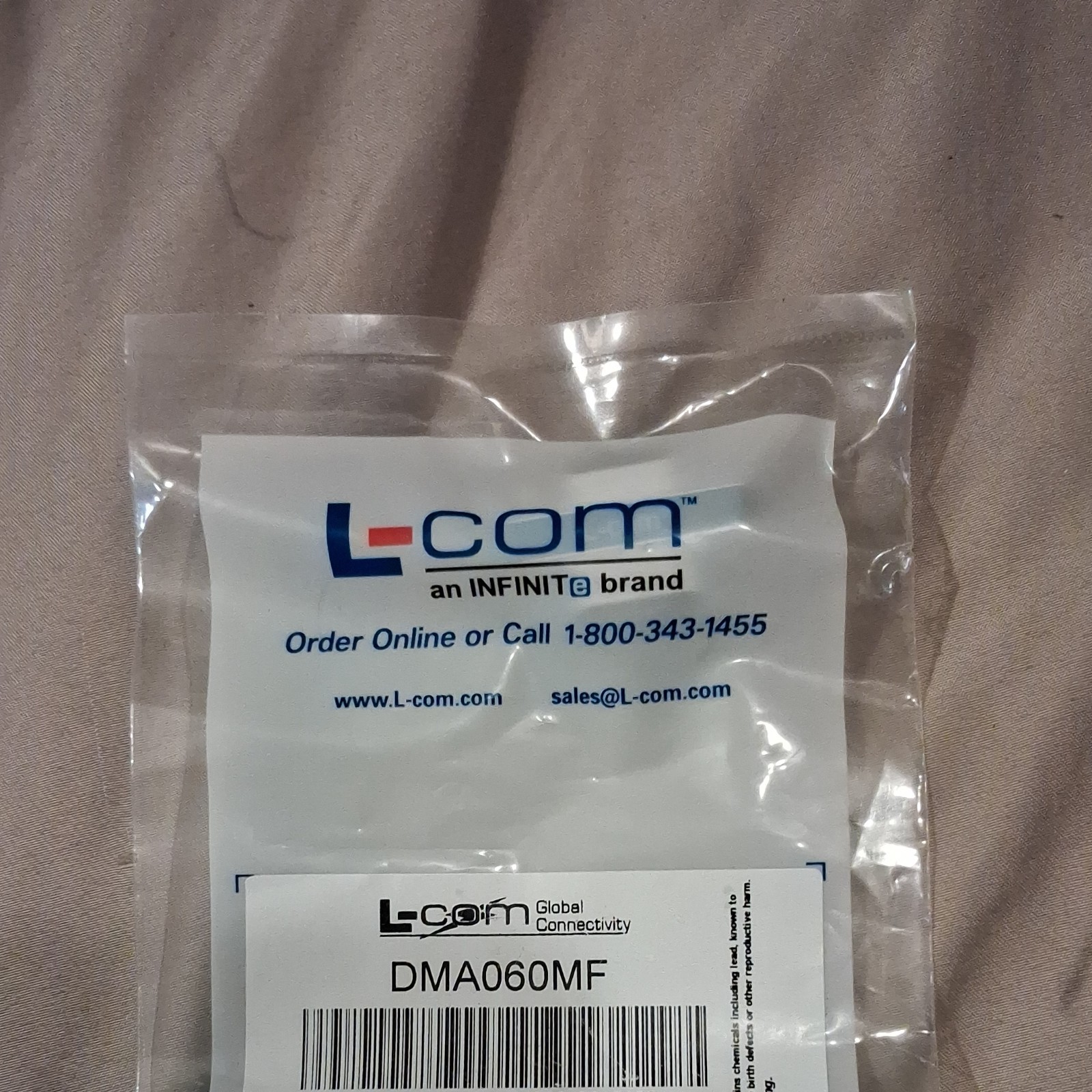 L-com DB9 Female to DB9 Male Null Modem Adapter Blue Silver DMA060MF
