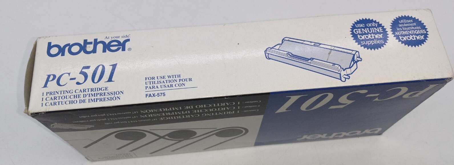 Brother PC-501 Printing Cartridge New Genuine for Personal Fax-575 Black INK 