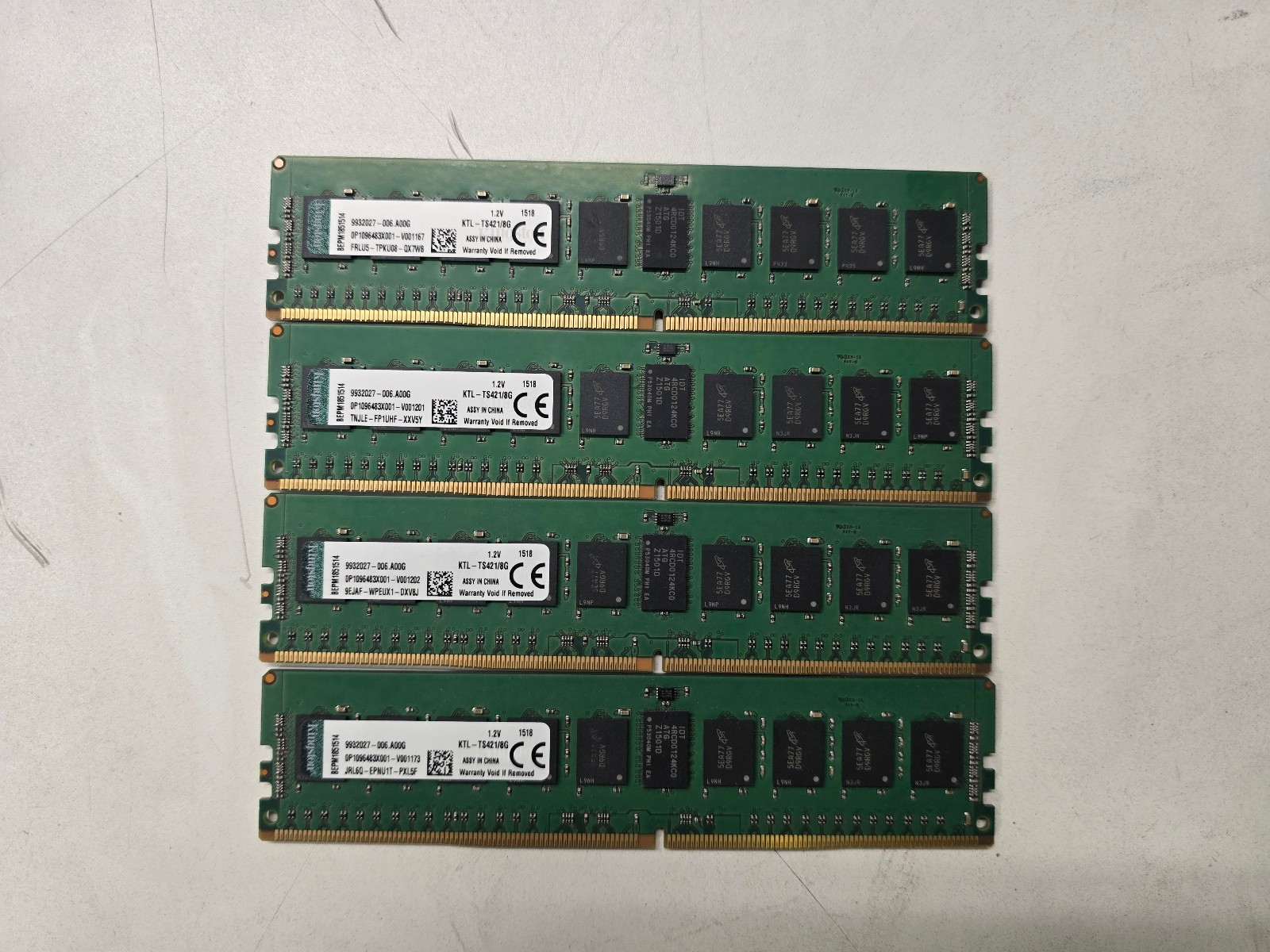 Kingston 8GB KTL-TS421/8G PC4-2133P Server Memory Lot 4