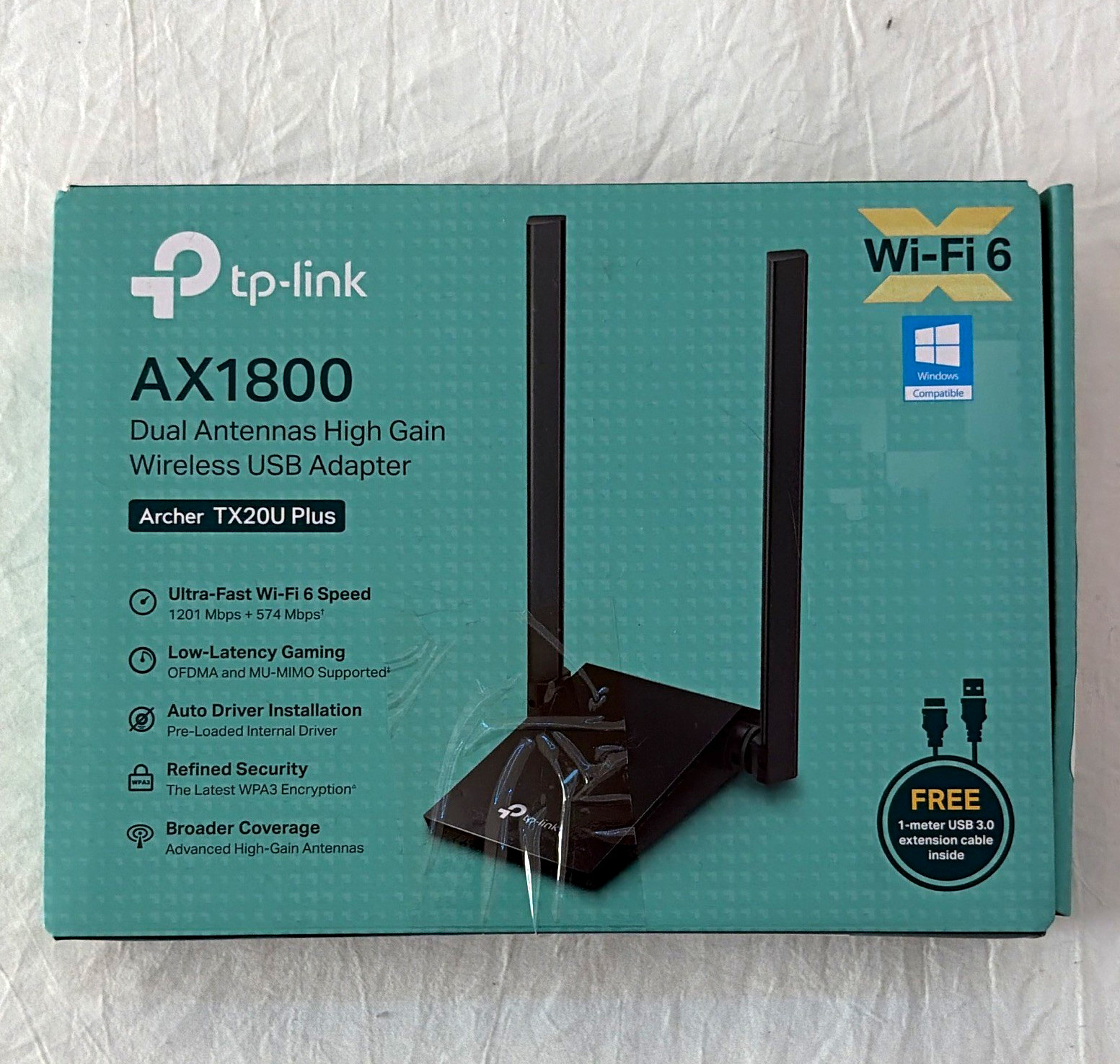TP-LINK Archer TX20U Plus AX1800 Wi‑Fi 6 USB 3.0 Dual-Band High Gain PC
