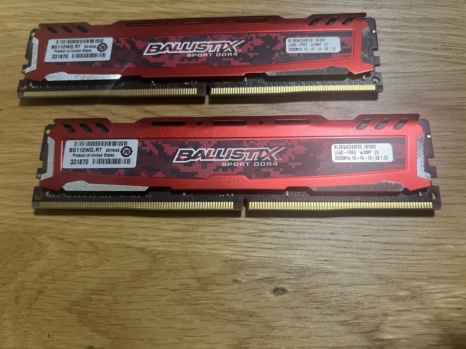Crucial Ballistix Sport LT 16GB (8GBx2) DDR4 2400MHz RAM