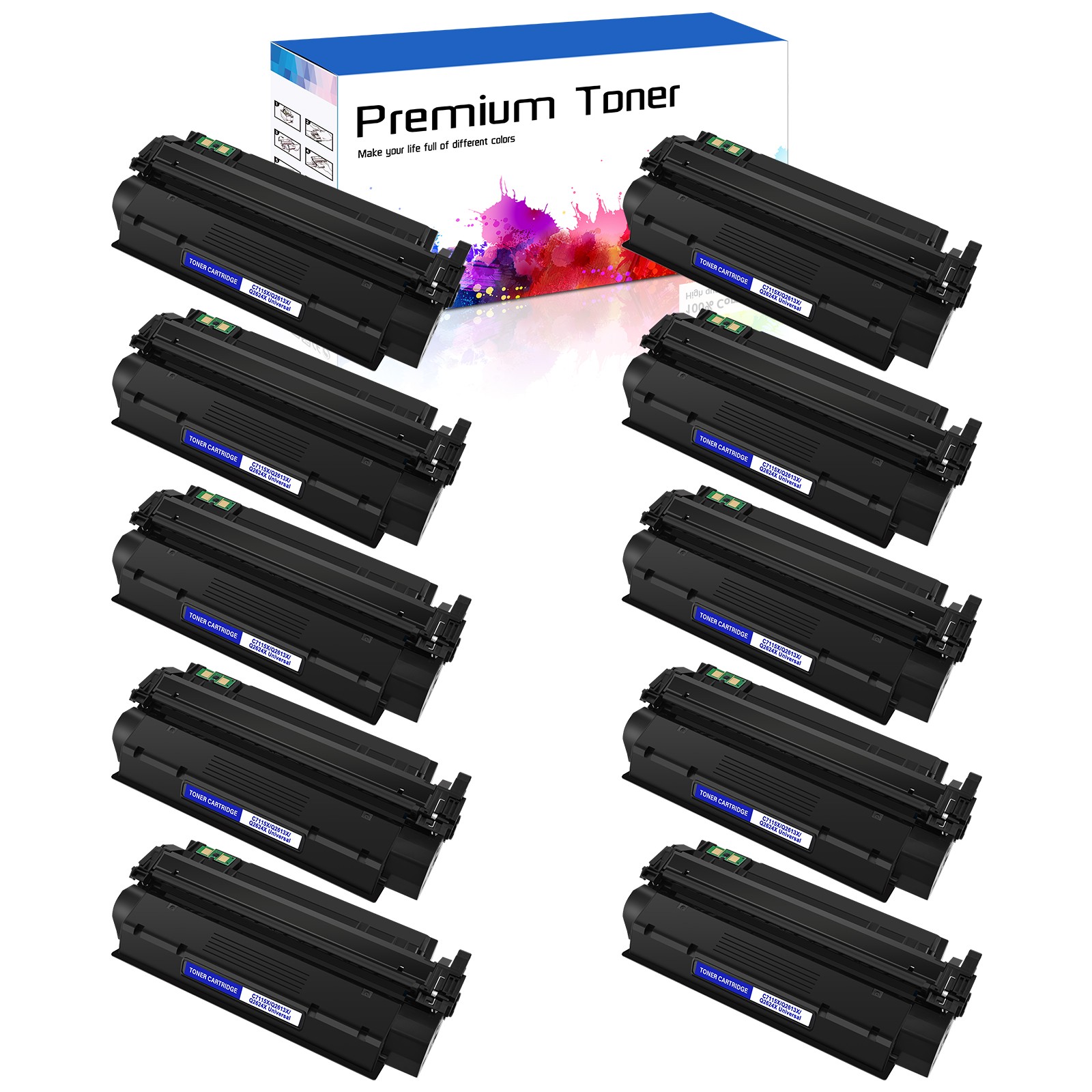 10 PACK C7115X 15X Toner Cartridge for HP LaserJet 1200n 1200se 1220se 3300 3310