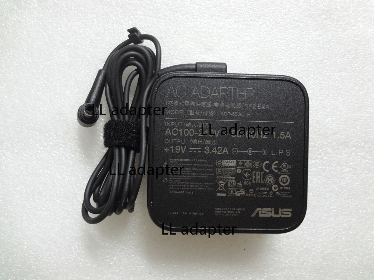 Original 19V 3.42A ADP-65GD B for ASUS TUF Gaming VG27AQ Monitor 65W AC Adapter