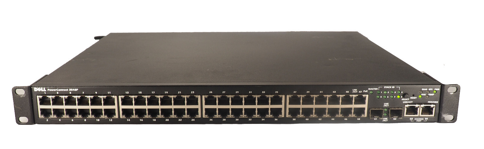 Dell Powerconnect 3548P 0M727K 48 port 2 SFP Port Networking Switch 