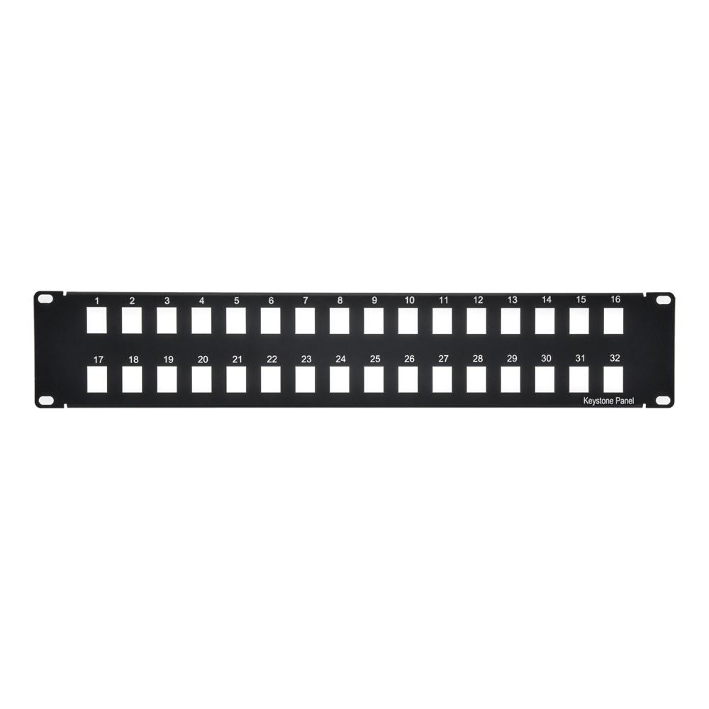 20 Pack of 2U 19" 32 port Blank Panel for Keystone Jack
