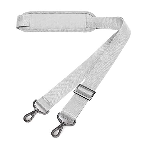 MOSISO 56 inch Shoulder Strap, Adjustable Thick Soft Universal Replacement Gray