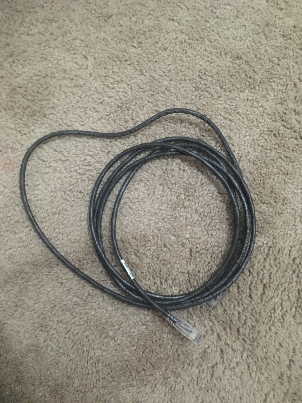 Ethernet Cable,Cat 6,Black,10 ft. HUBBELL PREMISE WIRING HC6BK10