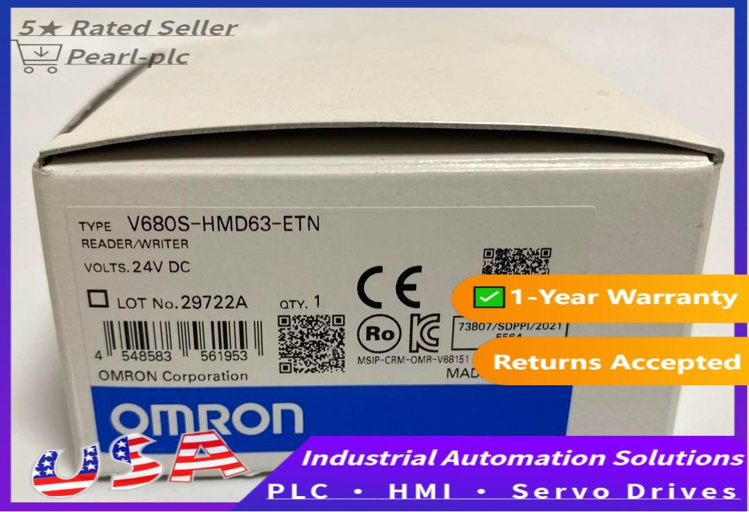 Omron V680S-HMD63-ETN RFID System Reader Writer DC24V