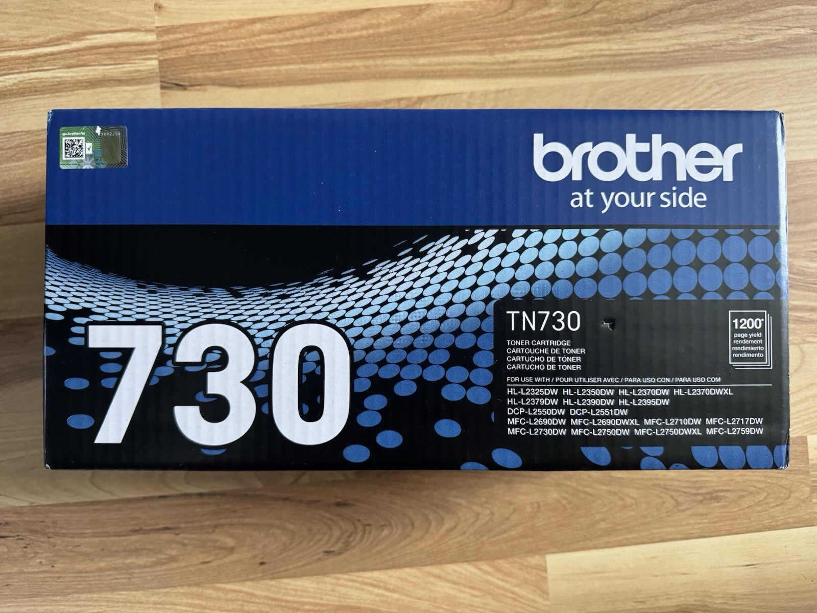 Genuine Brother TN730 Black Toner Cartridge - New Sealed