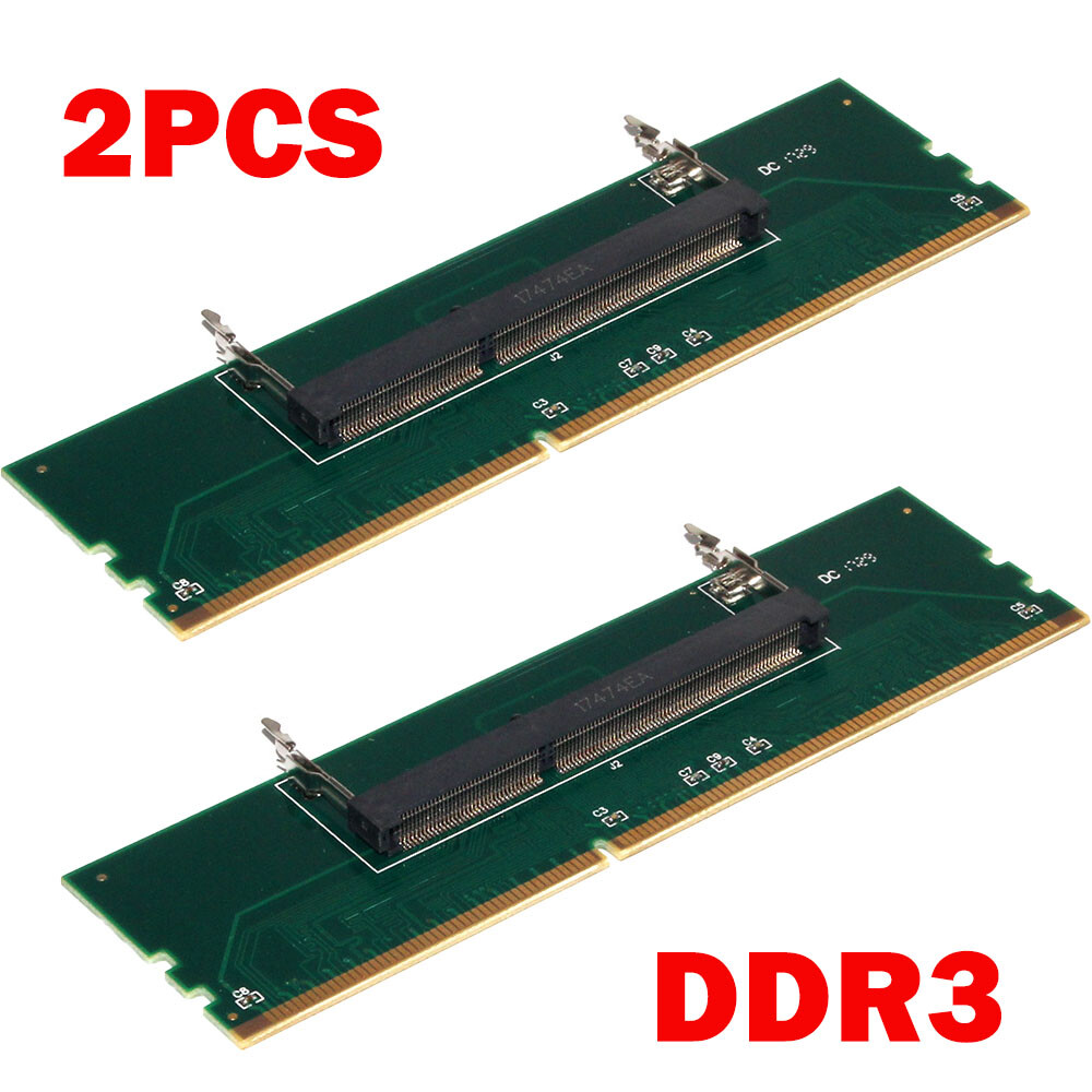 2PACK DDR3 Laptop To DeskTop Memory RAM Adapter Connector Converter NEW