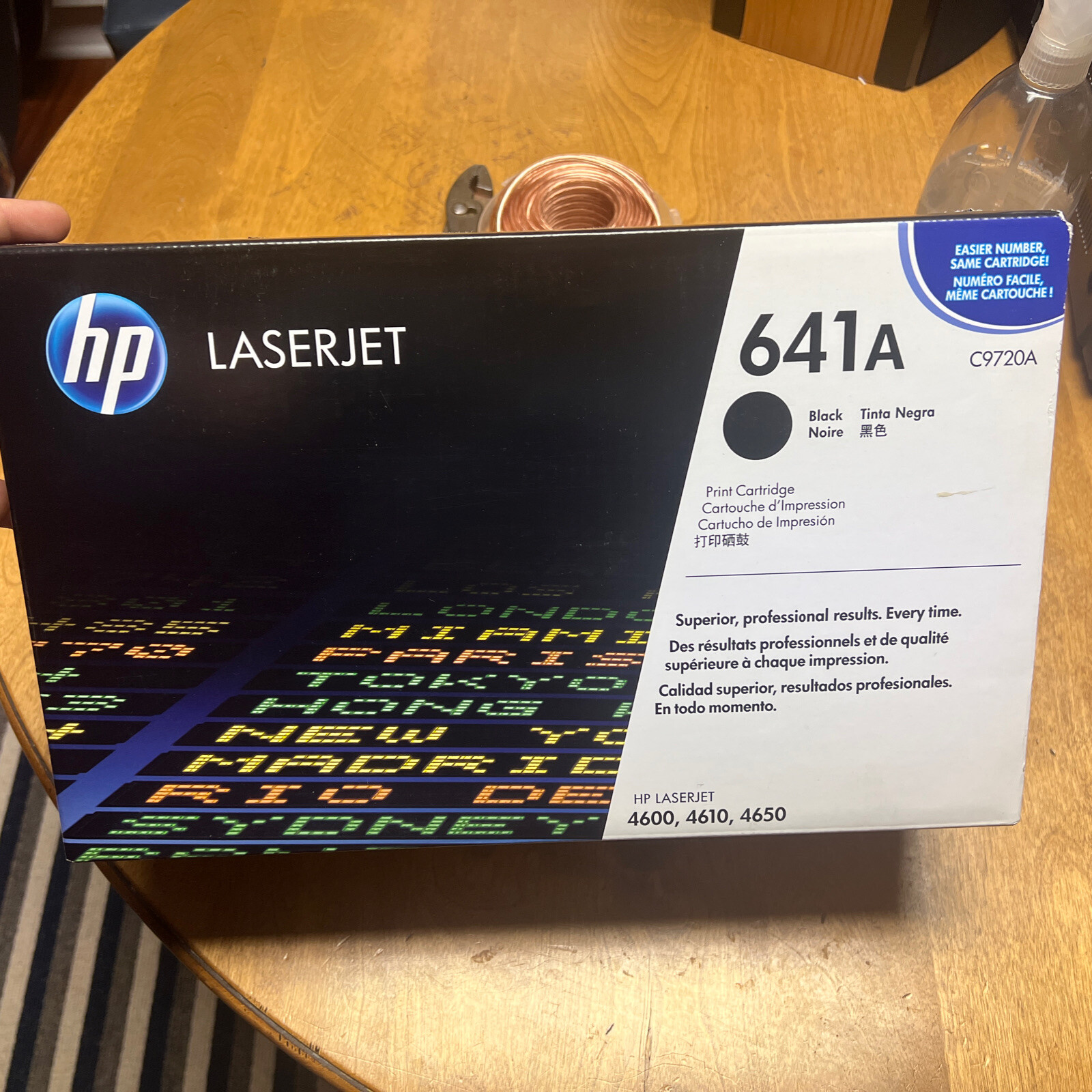 HEWLETT PACKARD LASERJET PRINT CARTRIDGE 641A C9720A BLACK 4600 4610 4650 OEM