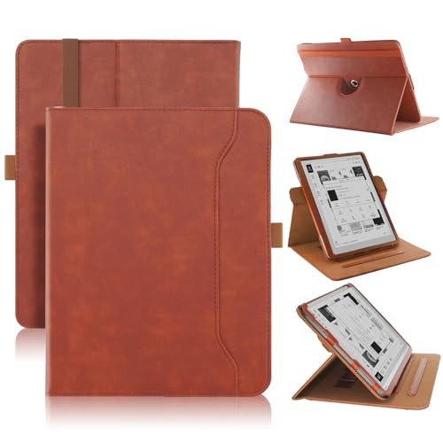 Case for BOOX Tablet Go 10.3" (2024) with Kickstand and Hand Strap, Brown