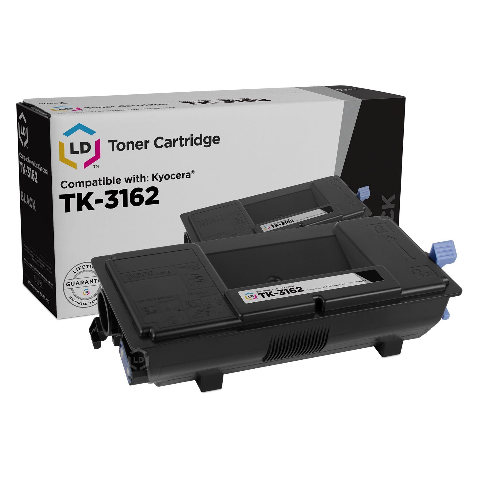 LD Compatible Kyocera TK-3162 (1T02T90US0) Black Toner for ECOSYS P3045dn