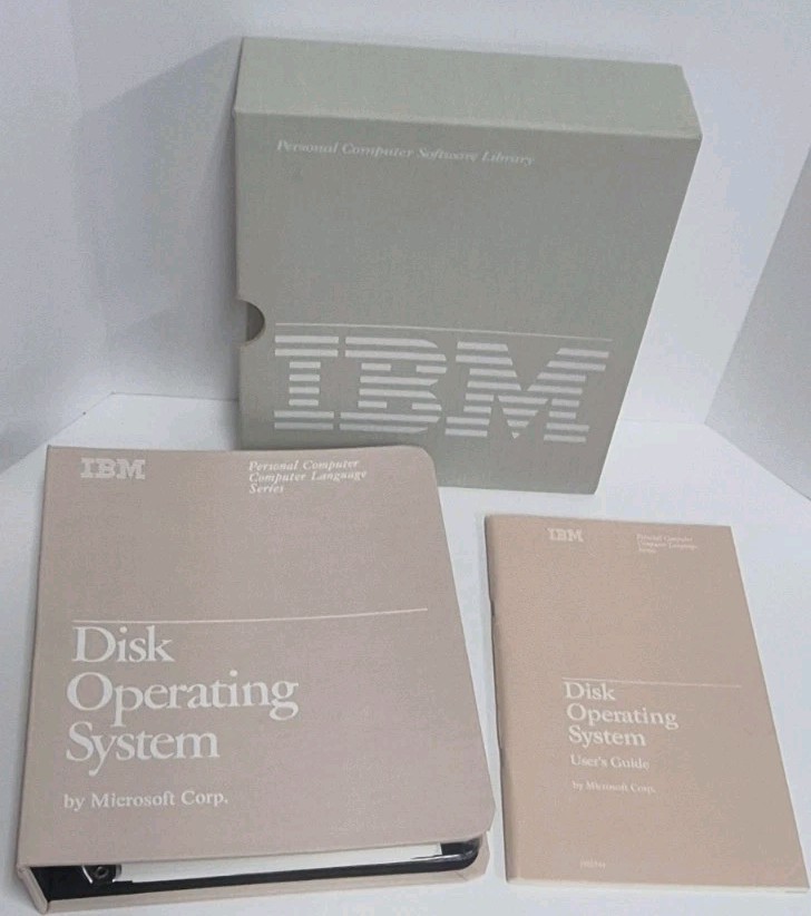 Vtg 1983 IBM PC Microsoft DOS Version 2.10 on 5.25" Floppy-6024120