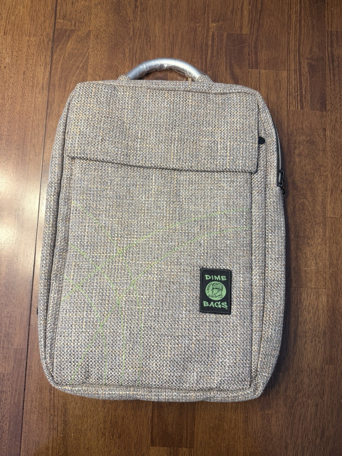Dime Bags Slab Bag 15" Tan Hemp Padded Laptop Backpack Adjustable Straps