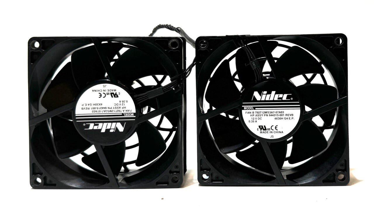 Nidec Computer Case Cooling TWIN-Fan T92T12MS3A7-57A03 HP 644315-001 -92mm 6-PIN
