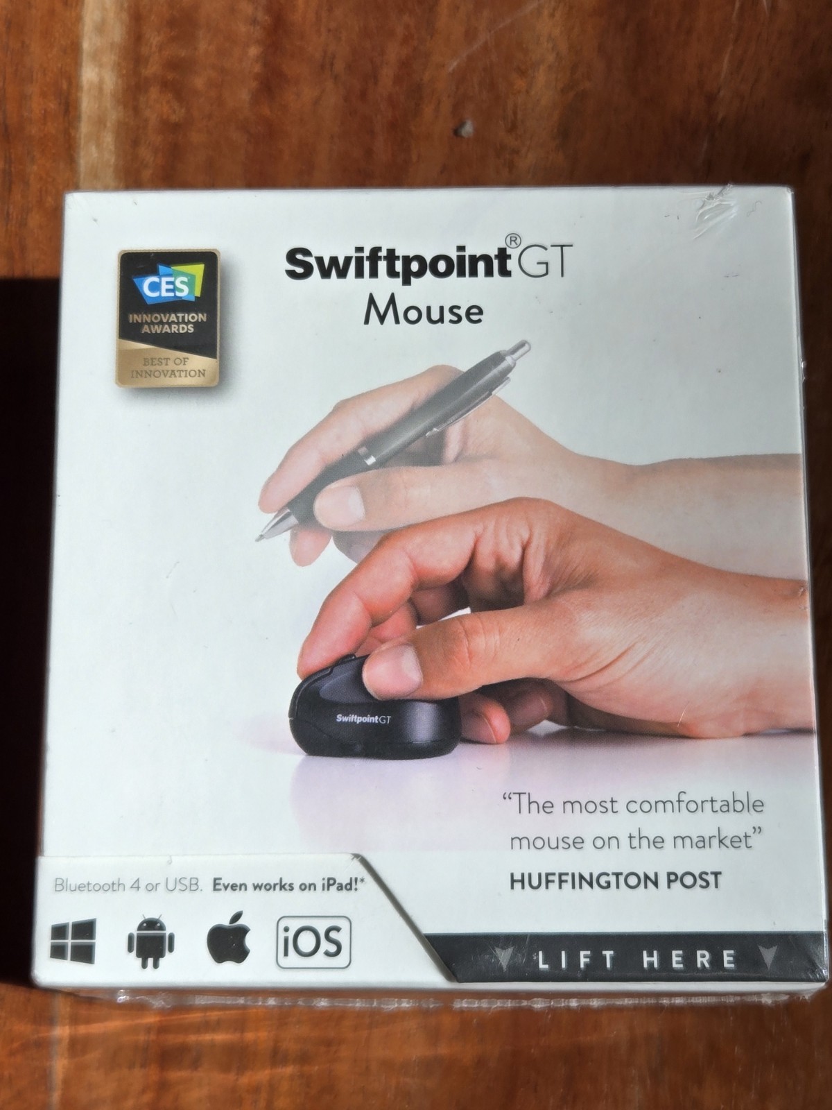 Swiftpoint GT Mouse Model 500 1250 DPI Black Wireless Ergonomic Mouse New Sealed