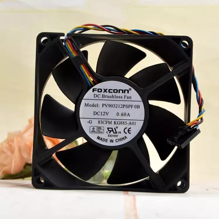 FOXCONN PV903212PSPF 9032 DC12V 0.6A 9CM 4-Pin Cooling Fan