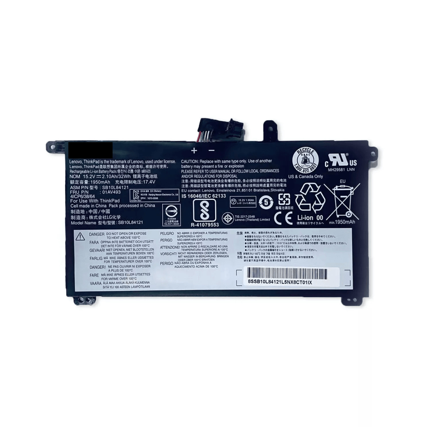 New Original 01AV493 00UR891 Battery for Lenovo ThinkPad T570 T580  P52s P51s