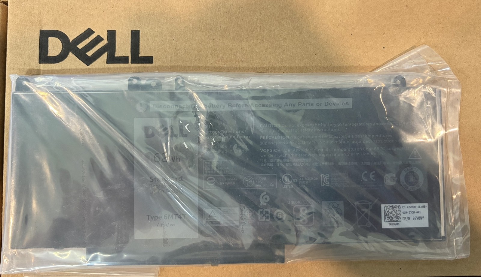 NEW Dell 62Wh 6MT4T Battery For Latitude 14 5470 E5470 15 5570 E5570 7V69Y