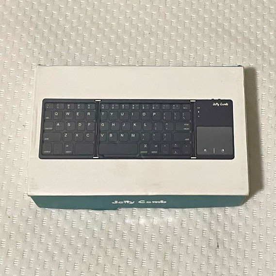 Jelly Comb Foldable Mini Keyboard with Touchpad, Silver, English QWERTY