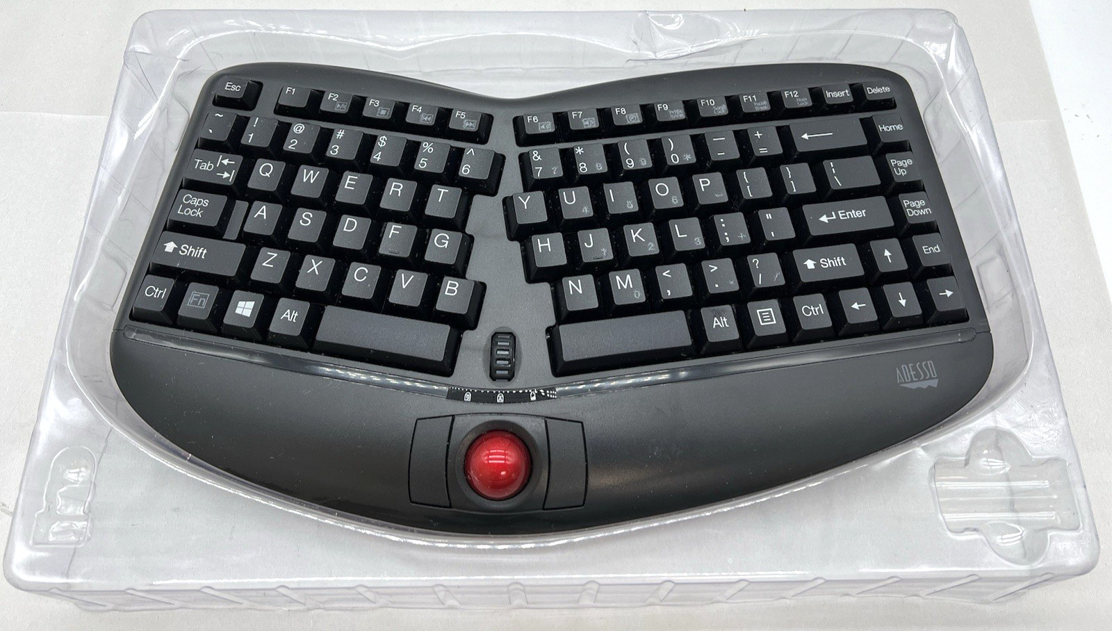Adesso WKB3150UB Wireless Ergo Trackball Keyboard