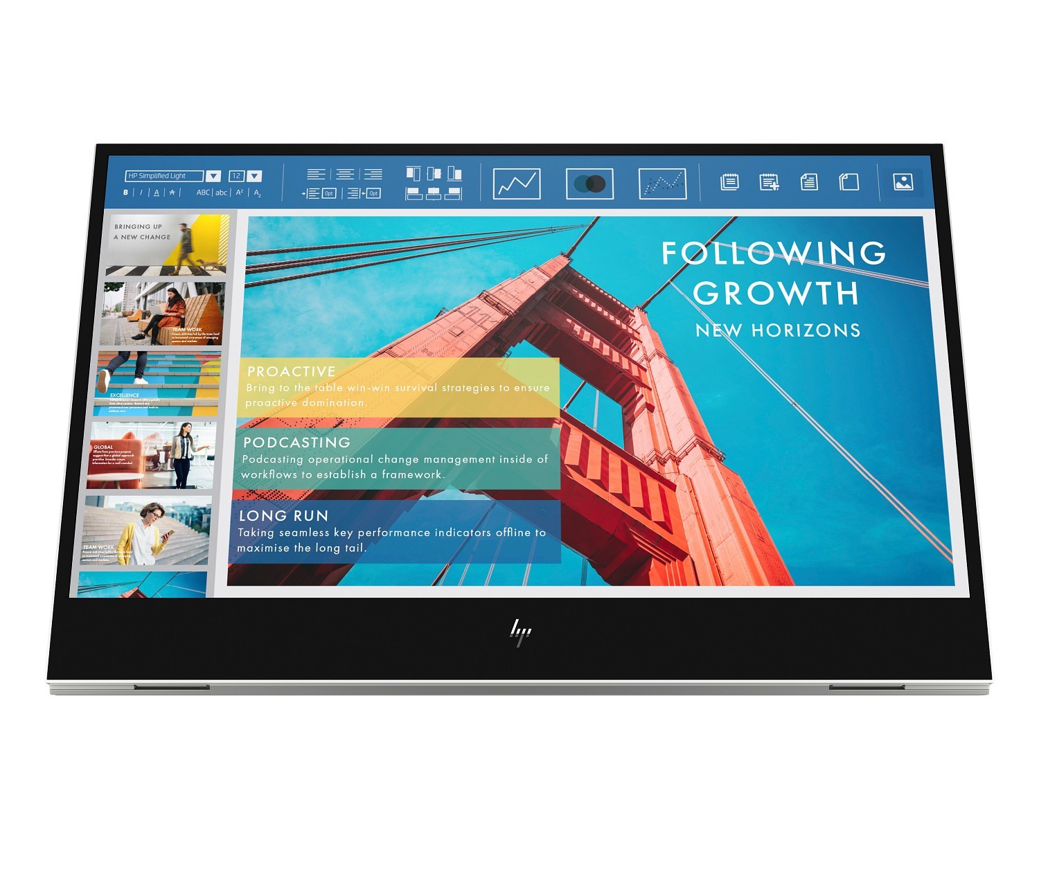 Portable HP E14 G4 14" FHD IPS LED Portable Monitor - Silver