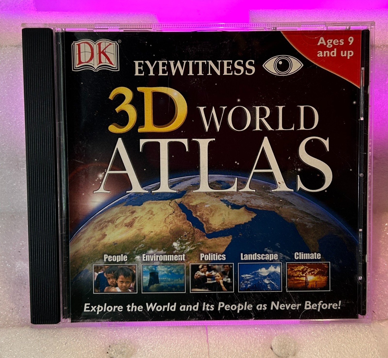 DK Eyewitness 3D World Atlas (PC CD-ROM, 2003) W/ Case, Tested