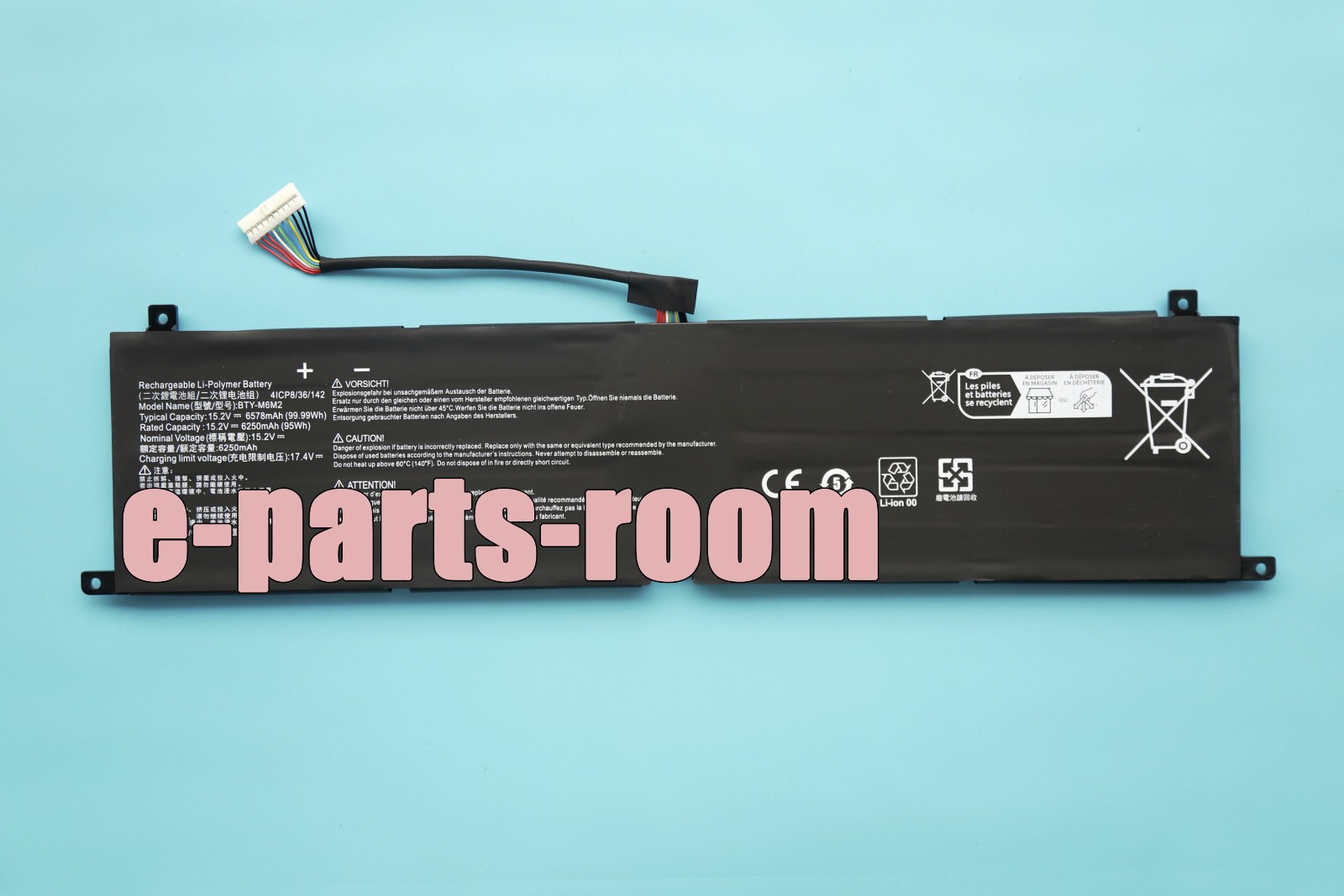New Genuine BTY-M6M2 Battery for MSI CreatorPro 16 AI Studio A1VFG A1VGG A1VHG