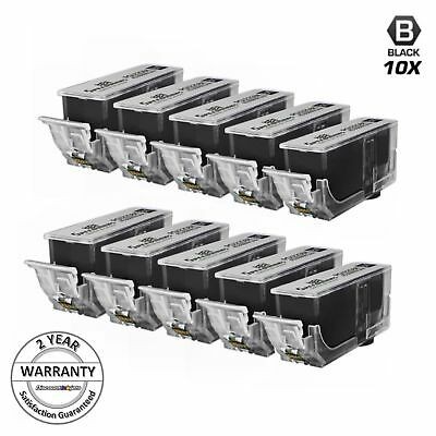 10PK BLACK Ink PGI225 for Canon PGI225BK Pixma iP4820 iP4920 iX6520 MG5120 MX892