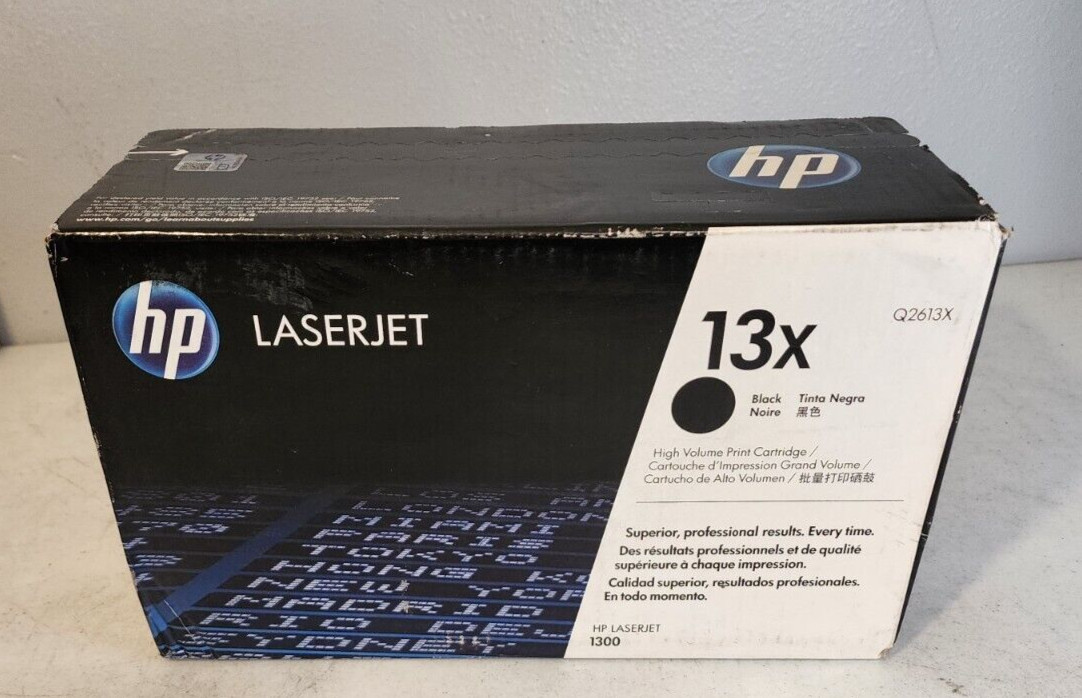 HP Q2613x 13x Black Hi Yield Toner Cartridge Genuine New Sealed No Box Free Shp