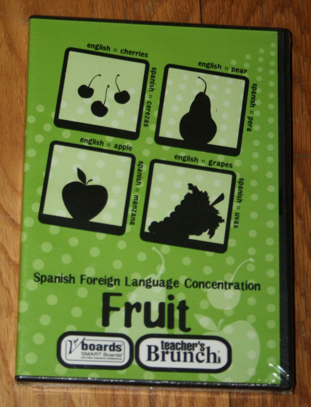 New Sealed CD Rom Teacher's Brunch Spanish Fruit Foreign Language Concentration