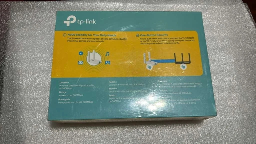 TP-Link TL-WN822N 300Mbps Dual Antenna High Gain Wireless USB WiFi Adapter