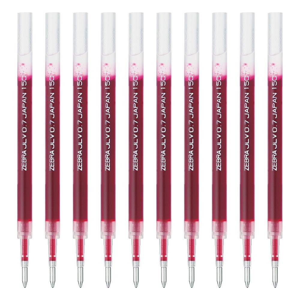 Sarasa Dry 0.7Mm Ink Cartridge Refill 10Pcs Quick Drying Pens Red Ink