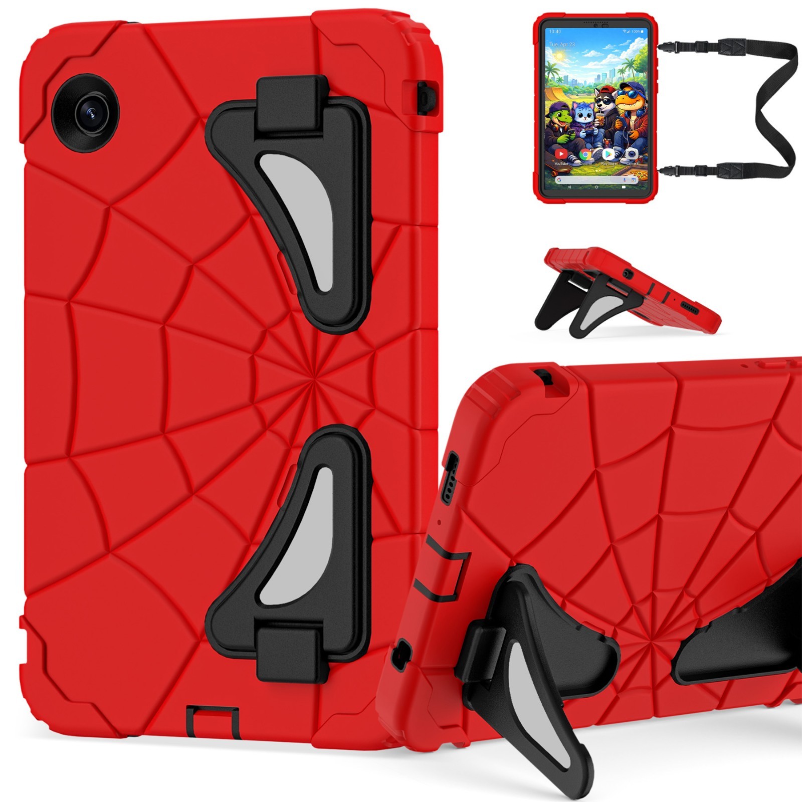 Cartoon Style Shockproof Kids Case For Samsung Galaxy Tab A9 8.7 Inch 2023