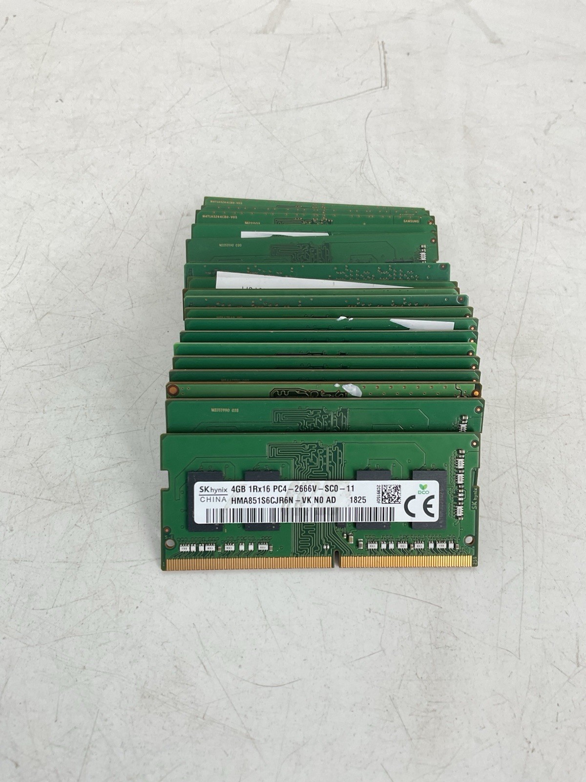 Lot of 20 Mixed 4GB DDR4 Ram Sticks Laptop Mixed Brands & Speeds - All Tested