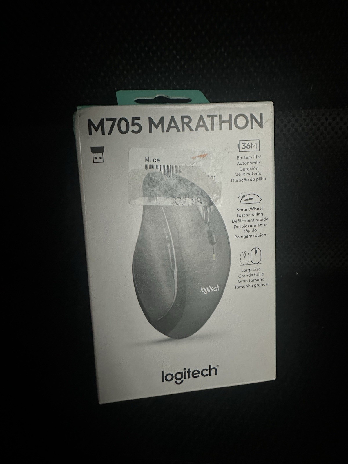 Authentic Logitech Marathon M705 Wireless Mouse (910-001935) Brand New