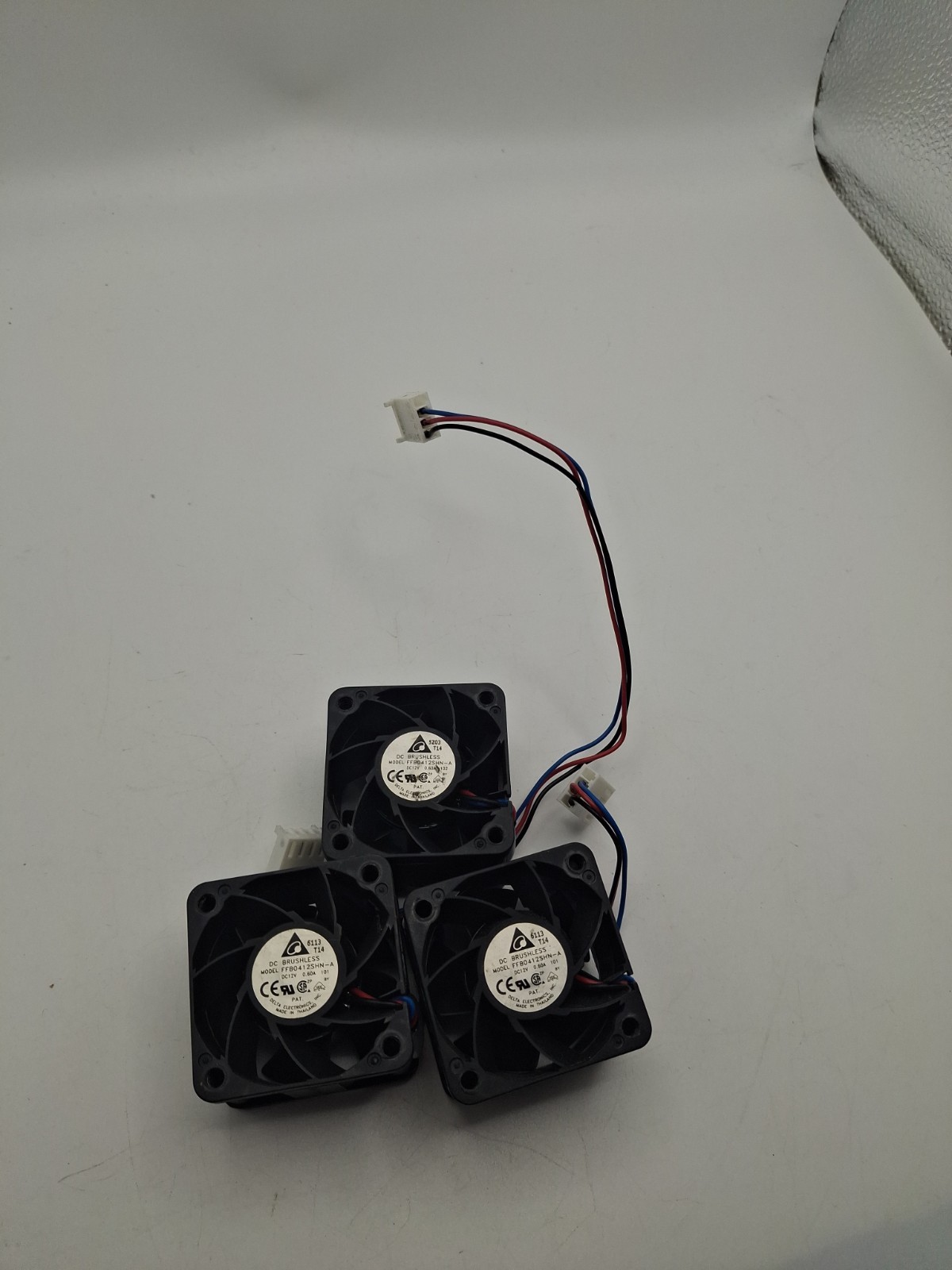 (3) Delta FFB0412SHN-A 12v 0.6a Fan