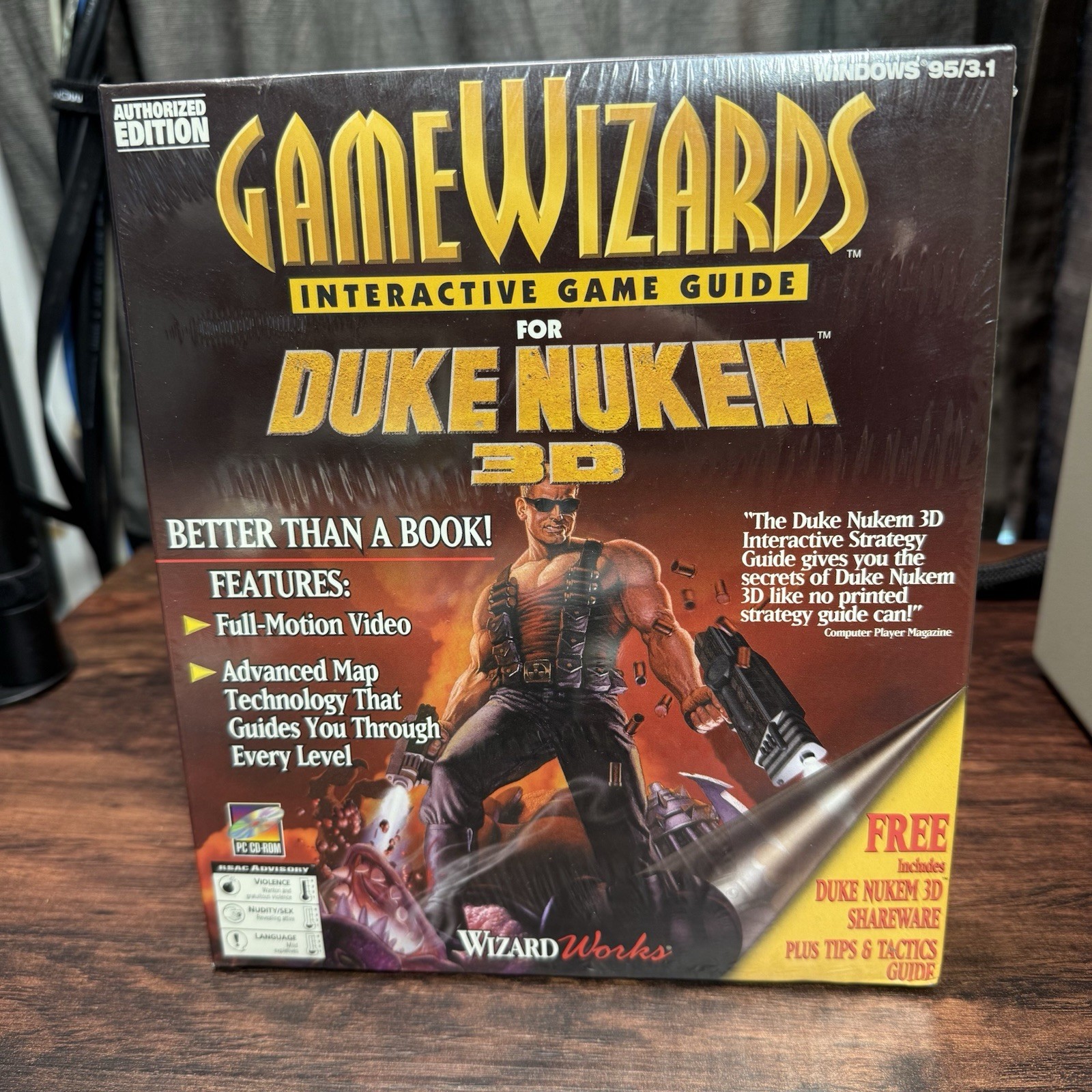GameWizards Duke Nukem 3D Interactive Game Guide Big Box Sealed