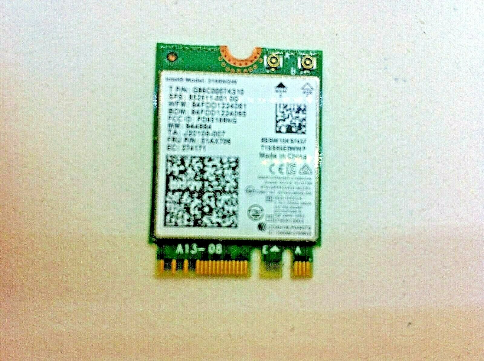 Motile M141 Genuine Intel Dual Band Wireless-AC WIFI Card - 3168NGW - 01AX706 82