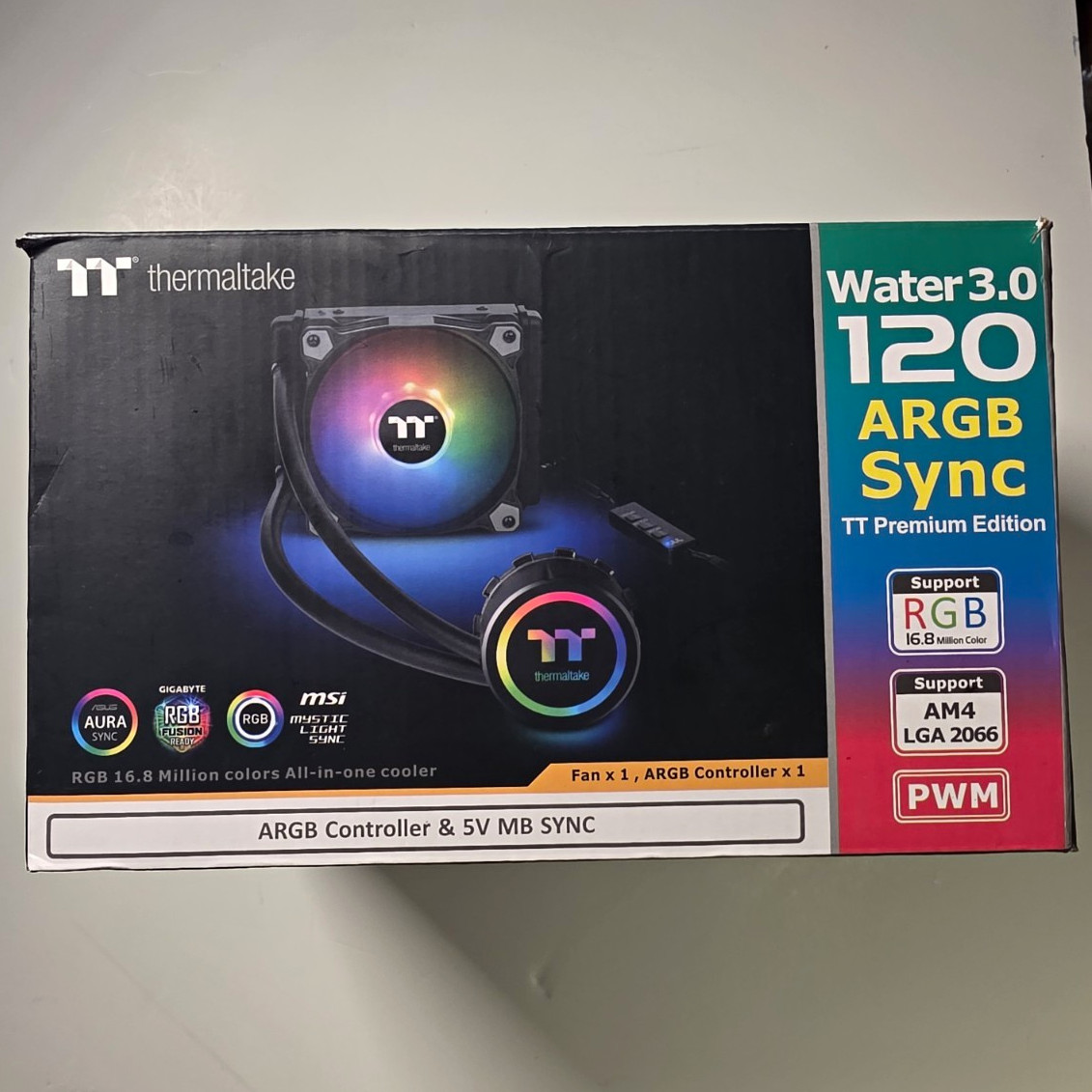 Thermaltake Water 3.0 120 ARGB Liquid CPU Cooler AM4/LGA2066 1500RPM