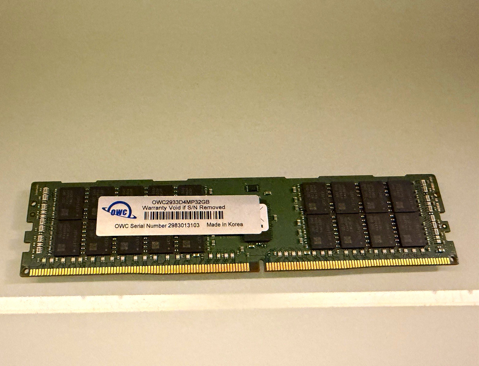 OWC 32GB DDR4 PC4-23400 DDR4-2933 288-Pin ECC RDIMM RAM