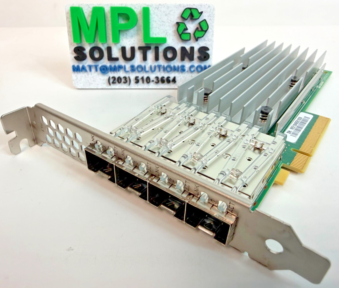 Qlogic QL41234HLCU 4-Port 25G SFP28 Network Adapter AH2010410-11 PERFECT PULL