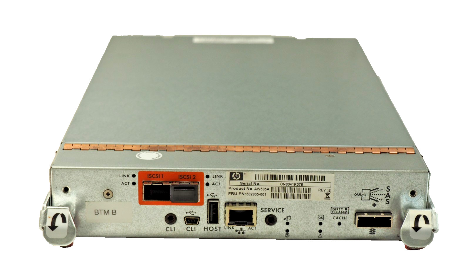 HP AW595A 582935-001 P2000 G3 10GBE ISCSI Smart Array Controller