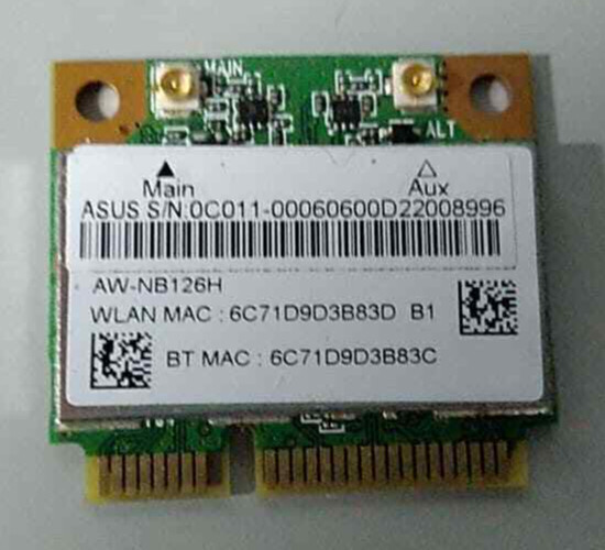 Asus Vivobook S300C - S300CA WiFi Wireless N Bluetooth Combo Board Card