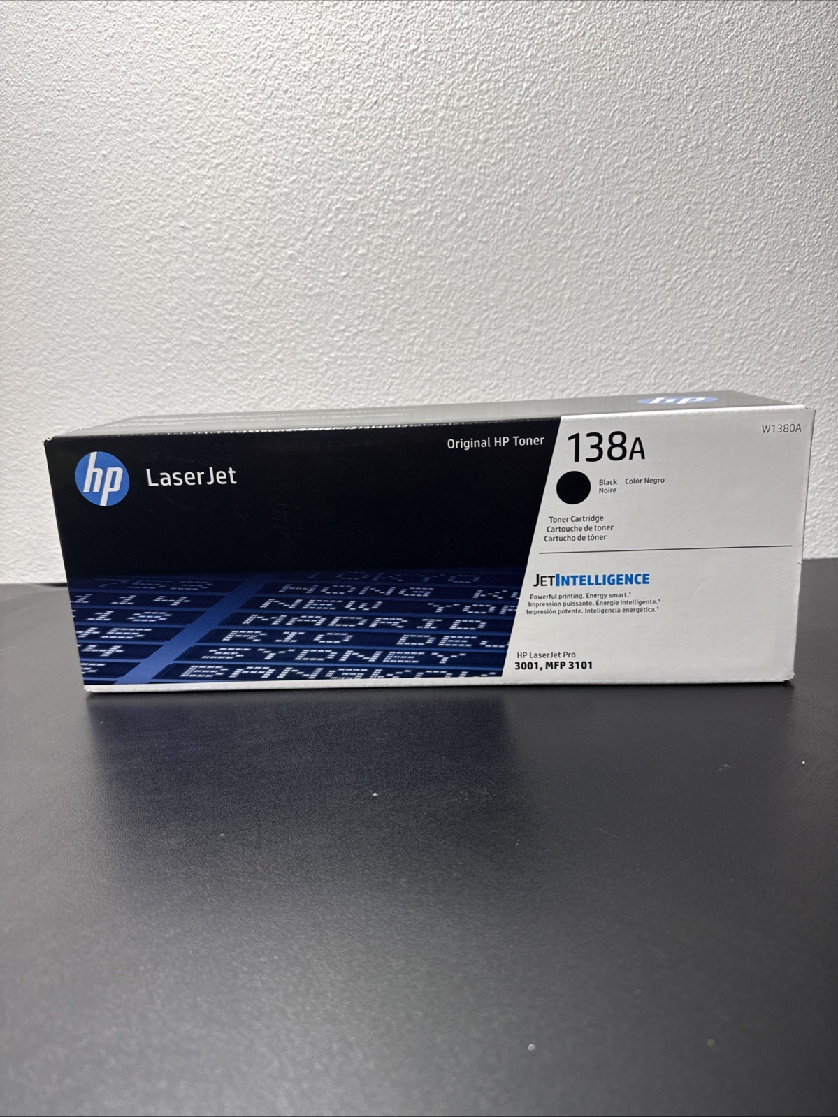 HP 138A Black Toner Cartridge W1380A for LaserJet Pro 3001 3101 Series
