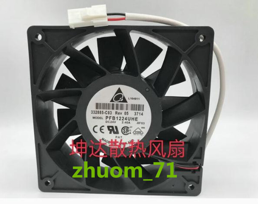1PC Delta PFB1224UHE-8F53 12038 24V 2.40A High air volume inverter cooling fan