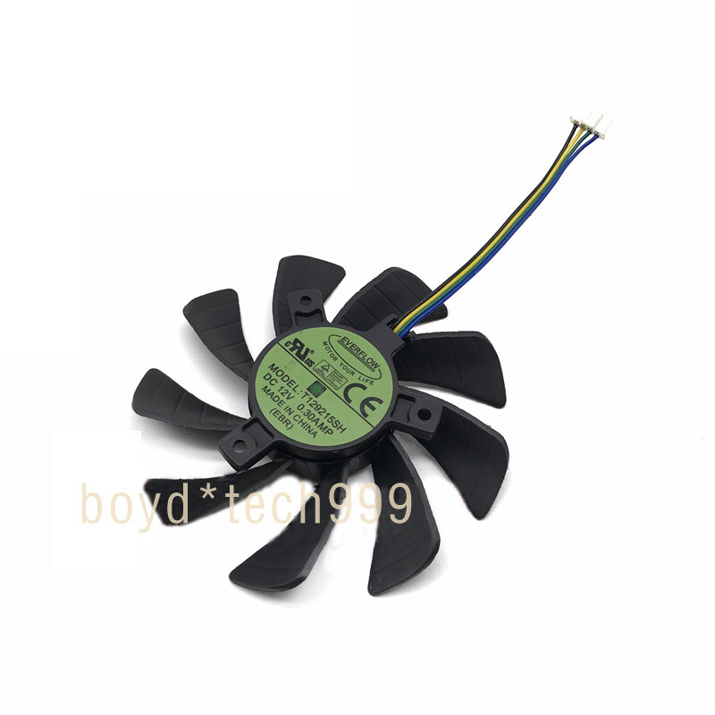ZOTAC GTX1060 T129215SH Mini ITX Fan 85mm Replacement 40mm 4Pin 12V 0.30A R248